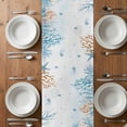 thumbnail image 6 of Octopus Table Runner - 36 Inch Long, Kitchen Dining Table Runner Dresser Scarves, Blue Coastal Starfish Ocean Coral Nautical Farmhouse Decor for Coffee Tables Wedding Party Banquet, 6 of 8