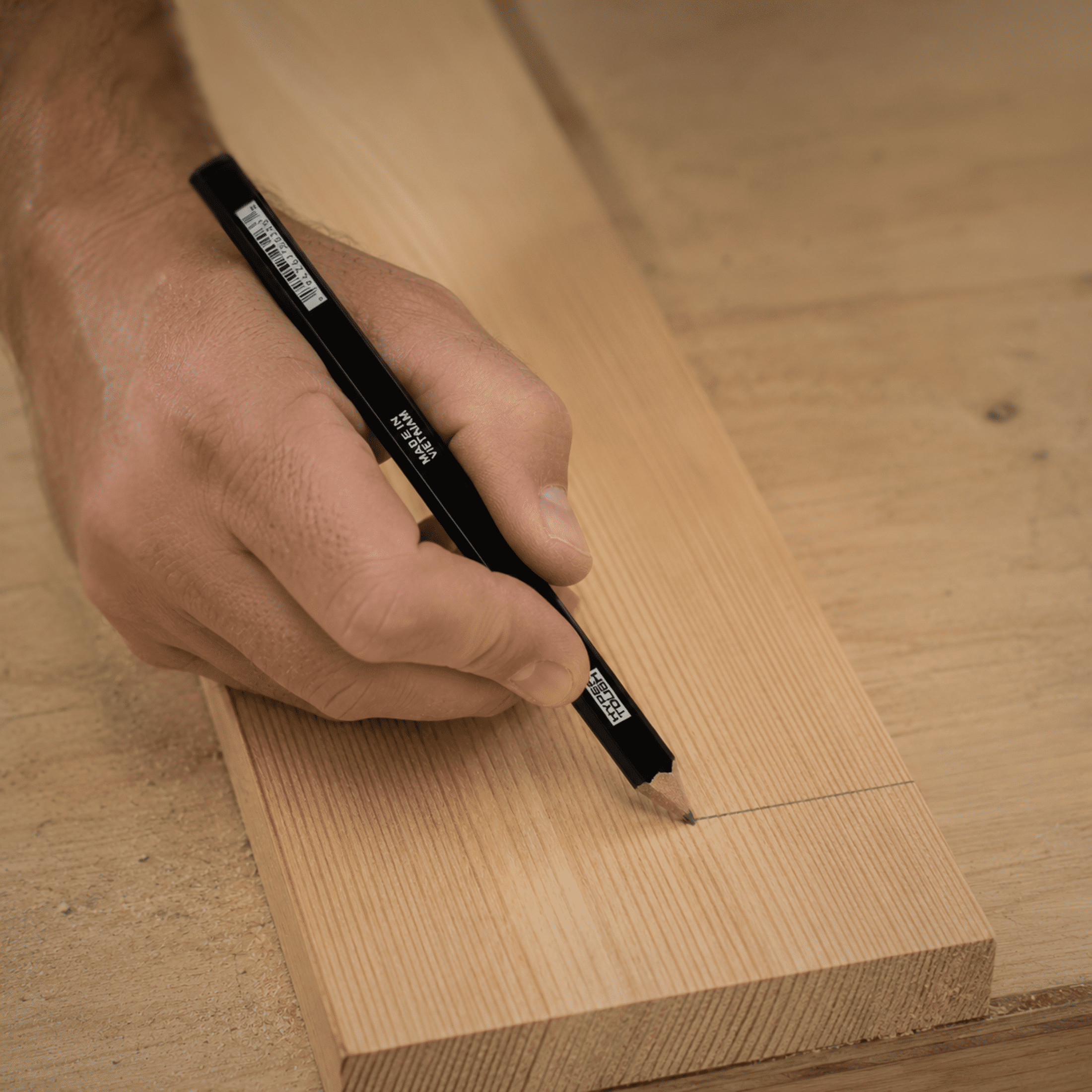 Hyper Tough Single Wooden Graphite Carpenter Pencil