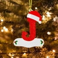 thumbnail image 2 of Gibobby Adornos navideños con el alfabeto 26 Adornos personalizados con el alfabeto Decoración navideña personalizada para el(J), 2 of 3