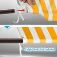 thumbnail image 5 of SUNRISEUMBRELLA 18' x 8.2' Universal Replacement Canopy Top Cover for Pergola Structure(Canopy Only)(Yellow with white), 5 of 5