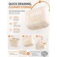 thumbnail image 6 of RVOV Plastic Hanging Shower Caddy, Portable Shower Basket Organizer with Hook, Lightweight Bathroom Storage Tote for Dorm, Gym, Travel & College Essentials, 6 of 9