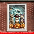 thumbnail image 4 of 1 PC, 2D Flat/ window banner, pumpkin pirate kitten design pattern, 31.5x 47.2 inches (80x120cm), fashionable 2D pattern, autumn gratitude for the dead, Halloween, winter Christmas window banner, hom, 4 of 5