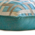 thumbnail image 3 of Decorative Teal Blue 14"x14" (35x35 cm) Pillow Covers, Jacquard Jacquard Silk Throw Pillows For Sofa, Geometric Pattern Modern Style - Ataro, 3 of 5