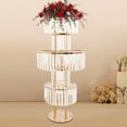 thumbnail image 4 of Gold  5-Tier Flower Stand, Elegant Flowers Stand 17.64lbs Capacity for Wedding Table Centerpieces, Parties, Birthdays, 4 of 20