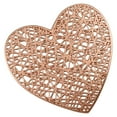 thumbnail image 2 of Birdeem Heart Shaped Cup Mat Set,Pvc Heat Resistant Coaster with Non Slip Backing,Table Protector for Coffee Tea Cup,Home Dining Decor,Valentines Day Romantic Gift, 2 of 7