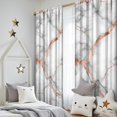 thumbnail image 5 of Blackout Kids Curtains,White and Copper Marble Pattern Children's Insulated Curtains Set Of 2,Bedroom Essentials,Toddler Room Decor 52"x84", 5 of 5