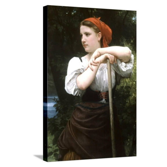 Art.com The Haymaker Stretched Canvas Print Wall Art by William Adolphe Bouguereau, 16" x 24"