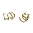thumbnail image 1 of Juego de aretes de tuerca Likrtyny Para mujeres adolescentes y niñas oro Blanco, 1 of 9