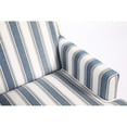 thumbnail image 5 of Accent Chair with Striped Fabric | Adds Elegance to Living Room | Solid Wood and Cotton Linen Upholstery | Quick and Simple Assembly, 5 of 6