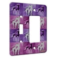 thumbnail image 1 of KuzmarK™ 2 Gang Single Toggle / Single Duplex Rocker Wall Plate - Red Spotted Greyhound Standing Dog Electric Art by Denise Every, 1 of 1