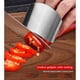 thumbnail image 5 of Juego de 6 protectores de dedos de acero inoxidable para cortar cuchillos de cocina, ideales para cortar en cubitos y picar con seguridad, ideales para cocineros caseros y profesionales., 5 of 7