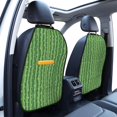 thumbnail image 3 of Naloa Cactus 2Pcs Anti-Kick Back Seat Cover Kick Mat, Car Seat Protector with 3 Storage Pockets, 3 of 8
