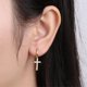 thumbnail image 4 of Pendiente de aro de circonita Yashi oro, 4 of 5