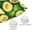thumbnail image 3 of Bingfone Avocado for Double-Sided Plush Throw Pillow Cover, Pillow Protector with Hidden Zipper, Cushion Protector Home Decoration (Without Pillow Core)-16"x24", 3 of 6