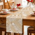 thumbnail image 4 of Table Runners 70 Inches Long Dress Scarves, Brown Tropical Plants Farmhouse Coffee/Dining/Kitchen Table Decor, Holiday Table Runner, Summer Palm Tree Rustic Botanical 13x70 Inch, 4 of 7