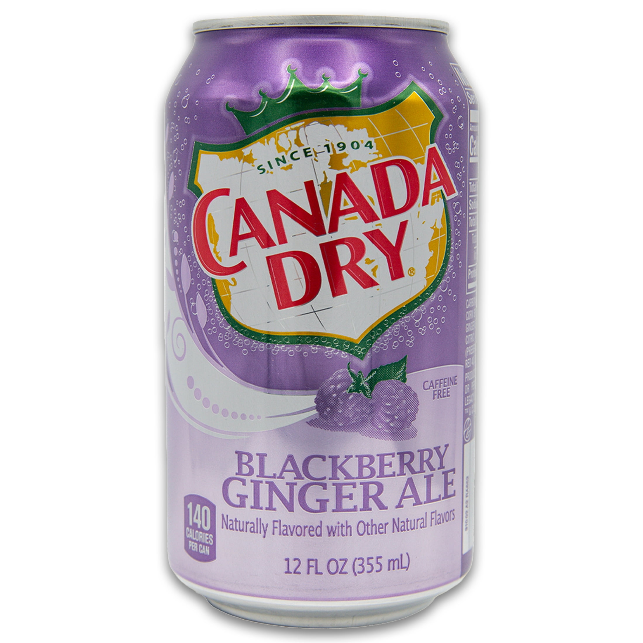 Canada Dry Blackberry Ginger Ale Soda Pop, 12.0 oz, 18 Pack Cans