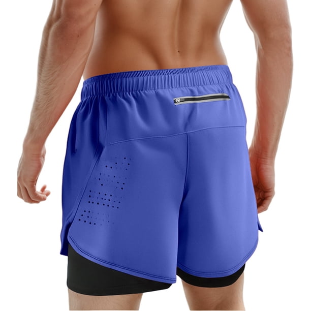 WILLBEST Pantalones Cortos de Verano para Hombre, Holgados, de Pierna Recta, Elásticos, con Bolsillos para Exteriores, Informales