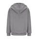 thumbnail image 5 of ICHUANYI Clearance Fashion Women's Zipper V-Neck Pullover Tops Long Sleeve Hooded Blouse Sweatshirt(Gray, L) ICHUANYI WER2023080811475, 5 of 6