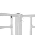 thumbnail image 2 of ARCTICSCORPION Kids Metal Twin over Twin Bunk Bed with Ladder and Guardrail, White, 2 of 9