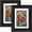 Distressed Black, variant on decorUhome 8x10 Picture Frames Set of 2, Display 5x7 Pictures with Mat or 8x10 without Mat, Wall and Tabletop Display Photo Frames, Gold