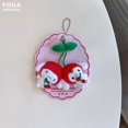 thumbnail image 5 of Colgante de bolsa de juguetes de peluche de cereza Sanrioed, Anime Kawaii, perro Purin de dibujos animados, Cinnamoroll, Kuromi, gato, muñeca, llavero, regalos para niñas, 5 of 5