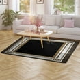 thumbnail image 3 of Black Gold Marble Carpet Style Living Room Bedroom Soft Comfy Rug Modern 3d Entry Door Mats Household 47"x 31.5", 3 of 6