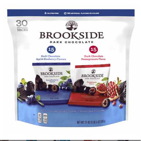 Brookside Bar - Brookside Dark Chocolate Variety Pack, 30 pk./0.7 oz.