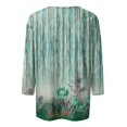thumbnail image 4 of Womens Tunic Tops 3/4 Length Sleeve Fashion Graphic Print V-Neck Pullover T-Shirts Spring Dressy Casual Classic Fit Outfit Clothes, 4 of 4