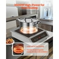 thumbnail image 2 of VEVOR Portable Commercial Induction Cooktop 3500W Countertop Burner 11 Temp Levels, 2 of 9