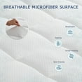 thumbnail image 5 of 4 inches Queen Size Gel Memory Foam Topper with Pillow Top Mattress Cover,Cooling Mattress Pad, 5 of 7