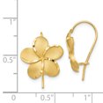 thumbnail image 3 of 14k Plumeria French Wire Earrings, 3 of 3