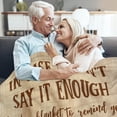 thumbnail image 5 of Anniversary Couple Gifts for Him, Her - Christmas, Thanksgiving, Valentine, Birthday, Wedding Gifts, Husband and Wife Gift Ideas, Boyfriend, Girlfriend Gifts - Fleece Throw Blankets 60x80 in, 5 of 6