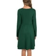 thumbnail image 3 of Vestido De Cintura Alta,Vestido De Cintura Alta V Vestido De Cintura Ajustada Para Mujer Vestido De Una Línea Rendimiento Finamente Afinado, 3 of 5