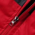 thumbnail image 6 of Wrtxtat Winter Skiing Jackets for Men Winter Thermal Heavyweight Windproof Water Ressistant Puffer Jackets with Pockets Long Sleeves Detachable Hood Coat Big and Tall Red XL, 6 of 10