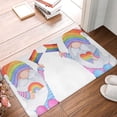thumbnail image 5 of Fotbe Extra Durable Door Mat - Dirt Trapping Outdoor Welcome Mats - Non-Slip Outdoor Door Mats - Low Profile Front Door Mat - Indoor (16" x 24", LGBT Gnomes ), 5 of 9