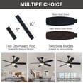 thumbnail image 4 of SITERGOFAN Ceiling Fan with Lights and Remote, 52inch Black and Gold Ceiling Fans with Light Memory Function and Timing for Outdoor/Indoor,Living Room,Bedroom,Patio, 4 of 8