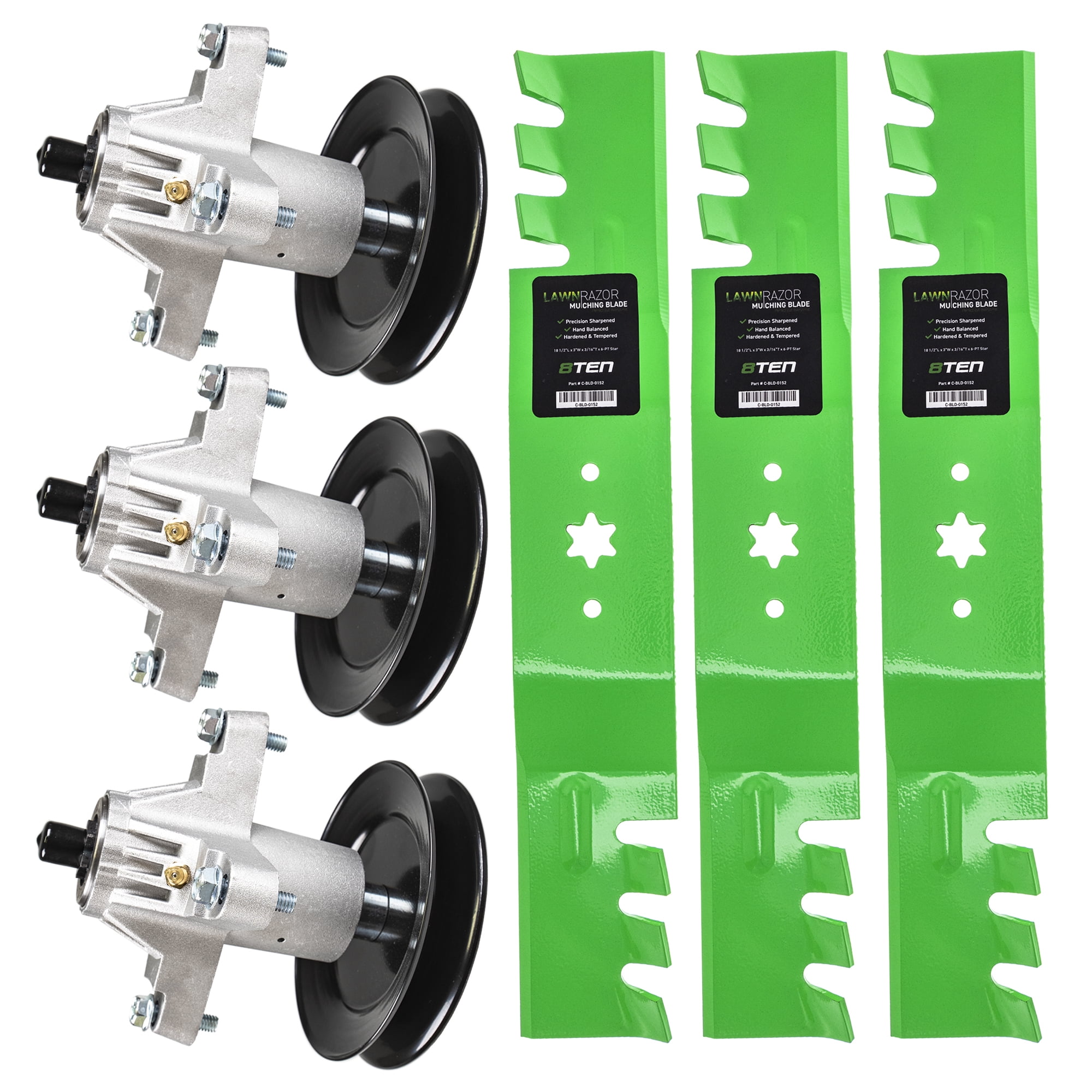 Yard, Garden & Outdoor Living Deck Rebuild Kit Blade Spindle Belt MTD
