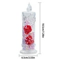 thumbnail image 5 of Sylvtty 1Pc/2Pcs Eternal Flower Flameless Candles LED Flickering Pillar Candles Valentine's Day Night Light for Wedding Home Decor, 5 of 7