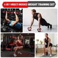 thumbnail image 5 of JoanKaren Octagonal Adjustable Dumbbell Set,44lbs 4-in-1 Free Weights Dumbbells Set Used as Barbell with Anti-Slip Handle,Black and Red, 5 of 8