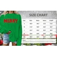 thumbnail image 7 of MOUSYA Merry Sweatshirt Women Christmas Glitter Patch Merry Shirt Merry Letter Print Long Sleeve Oversized Pullover Tops, 7 of 7