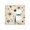 Duplex Blank, variant on Star Retro Mid Century Vintage Atomic Art Double Toggle Screwless Wall Plate Decorative Electrical Outlet Light Switch Cover Switchplate