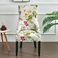 thumbnail image 2 of Stretch wingback Side Chair slipcover Printed, armless wingback Chair Cover with Elastic Bottom Sloping Armchair Covers Removable Washable Armchair Covers-AH-1 Pcs, 2 of 8