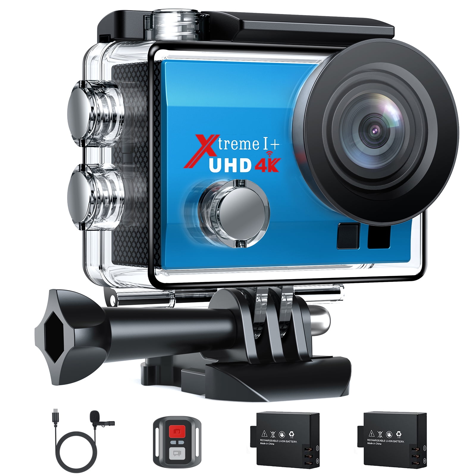 Crosstour Action Camera 4K 20MP Wifi Underwater 30M with Remote Control IP68 
