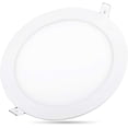 thumbnail image 1 of HUGFEGWE Ultra Thin 15W LED Ceiling Panel Light 7" Recessed Round Downlight for Home, Office, Mall, Low Energy Consumption Non Dimmable with Driver 6000K (15W, White) CJB91-28278, 1 of 7