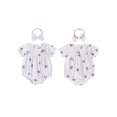 thumbnail image 2 of Cenuakty Baby Girls Sweet Cherry Print Short Sleeve Round Neck Romper and Headband Set, 2 of 8