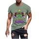 thumbnail image 1 of Camisetas de Manga Corta para Hombre Imprimir Deportes de Manga Corta Cuello Redondo Blusa Algodón Poliéster, Nueva Moda Casual Camiseta para Hombres, 1 of 1