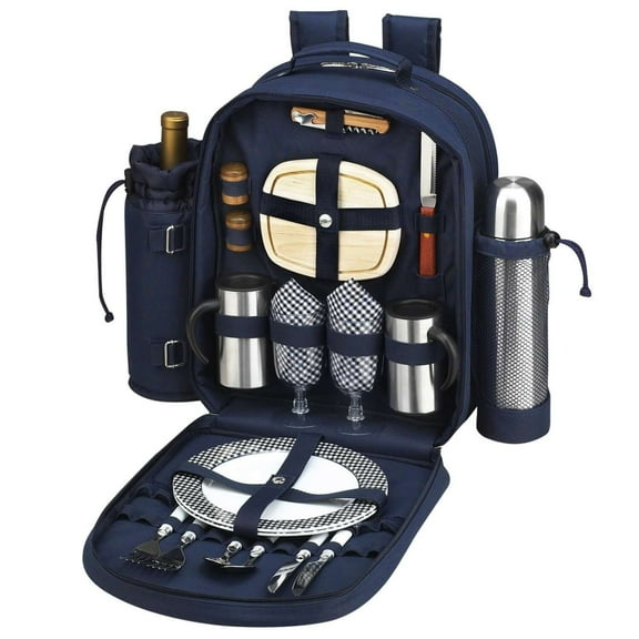 Picnic at Ascot Bold Coffee/Picnic Backpack for 2