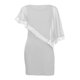 thumbnail image 4 of Vestido de lentejuelas con hombros al aire para mujer talla grande - Gasa asimétrica, cuello en V, elegante para fiestas/bodas, 4 of 6