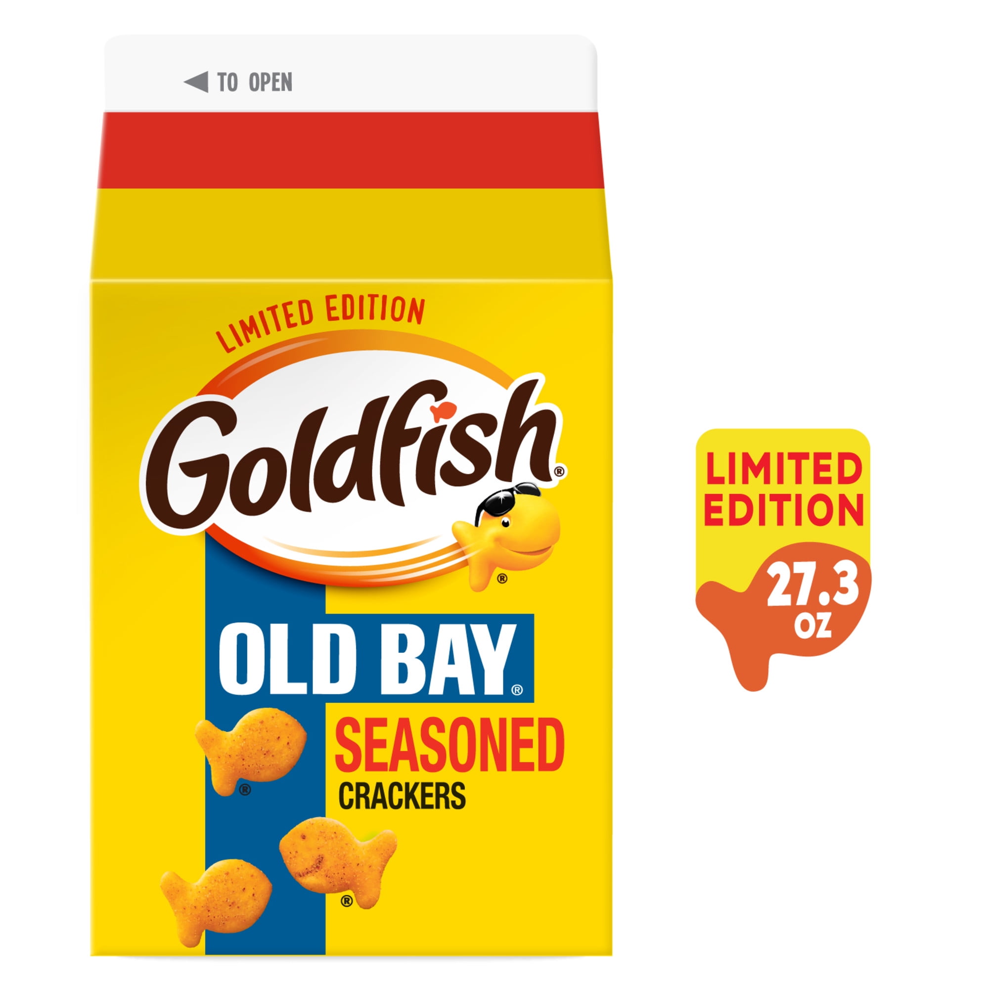 Goldfish Crackers, Limited Edition Old Bay Seasoned Snack Crackers, 27.3 oz