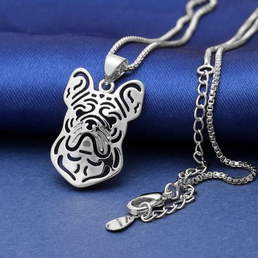 Buy French Bulldog Jewelry Necklace Le Artist Hipster Frenchie Bulldog  Sterling Silver Cameo Online in India - Etsy